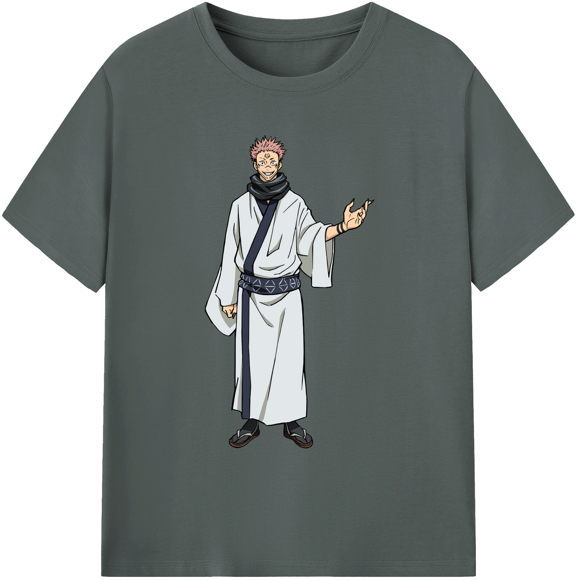 （画像用） 呪術廻戦 Jujutsu Kaisen 綿100％ メンズ半袖Tシャツ｜肌触りやわらか＆通気性